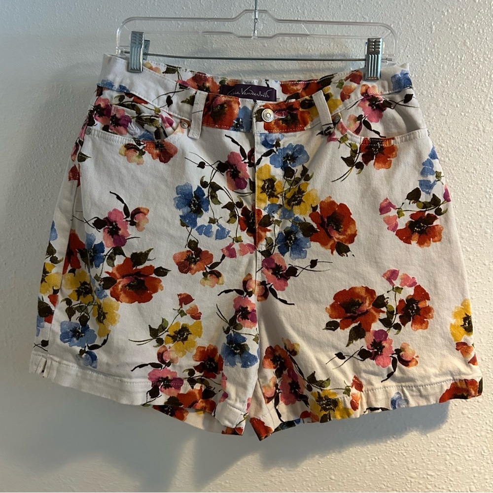 Gloria Vanderbilt Multicolor Floral Women's Shorts Size 14